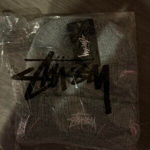 Grey Stussy Beanie